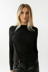 Ariya Asymmetrical Top in Black