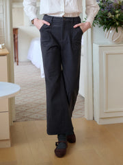Lexi Corduroy Straight Trousers
