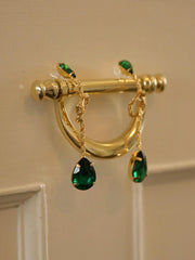 Macaron Vintage Knotted Green Earrings