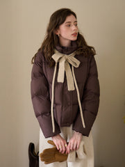 Maisy Stand Collar Short Down Jacket