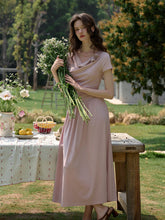 Briar Cowl Neck 3D Rose Dress