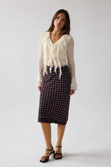 Joy Ruffle Top in Ivory