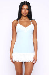 Sunlit Dream Mini Dress Baby Blue
