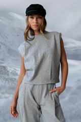 Benji Muscle Tee in Grey