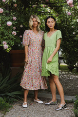 Aria Eyelet Lace Mini in Green