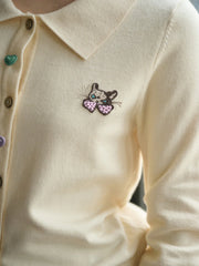 Rosalie Peter Pan Collar Button Cardigan