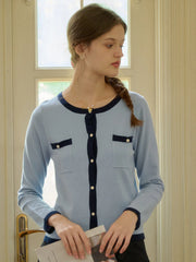 Willa Round Neck Knitted Cardigan