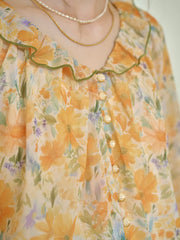 Matilda Round Neck Floral Blouse