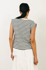 Kaycie Muscle Tee in Black