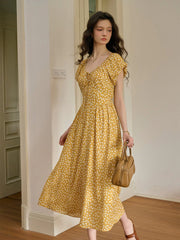 Ariel Round Neck Floral Dress