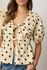 Ronie Peplum Top