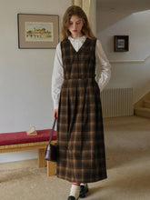 Kinley V-Neck Plaid Dress