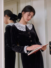 Matilda V-Neck Velvet Lace Blouse