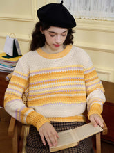 Olive Classic Crew Neck Contrast Sweater