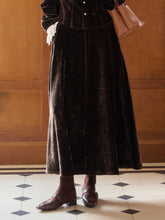Goldie A-Line Velvet Skirt