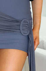 Listen To The Beat Mini Dress Slate Grey