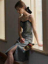 Valeria Sweet Bow Houndstooth Slip Dress