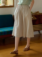 Ruth A-Line Lyocell Linen Skirt