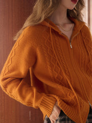 Halle Ribbed Hooded Cardigan