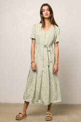 Kade Floral Midi Dress in Sage