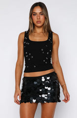 Ariel Mini Skirt Black Shell