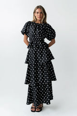 Terri Polka Dot Peplum Top