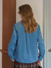 Davina Removable Notch Lapel 100% Cotton Shirt