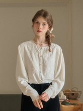 Amaia Round Neck Embroidery Blouse