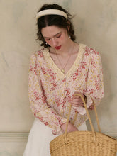 Laurel V-Neck Floral Blouse