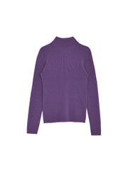 Abby Mock Neck Ribbed Sweater