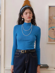 Annalise Mock Neck 100% Merino Wool Sweater