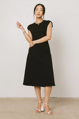 Kyra Midi Dress in Black