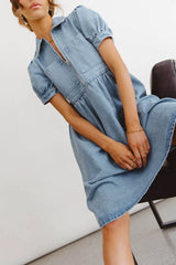 Georgia Denim Midi Dress