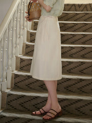 Kinslee Micro A Line Slit Tie Skirt