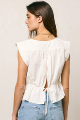 Nori Button Front Blouse