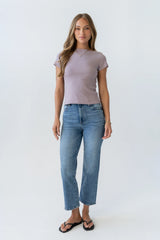 Martha Boatneck Top in Lavender