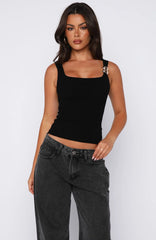 Horizon Heat Tank Top Black