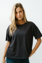 Abby Oversized Tee in Black