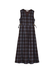 Kinley V-Neck Plaid Dress