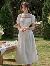 Sabrina Ruffle Neck 100% Cotton Dress