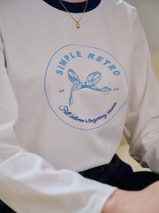 Hunter Round Neck Bow Pattern Top