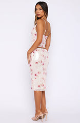 Bright Star Sequin Midi Skirt Whispering Roses