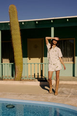 Sandy Linen Button Up