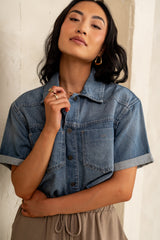 Nina Denim Button Up