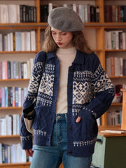 Vienna Fair Isle Cashmere Cardigan