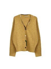 Makenzie V-Neck Wool Cardigan