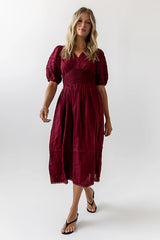 Tammia Ric Rac Midi Dress