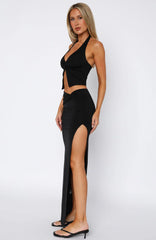 Made You Look Maxi Skirt Black