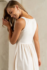 Barrett Midi Dress in Natural