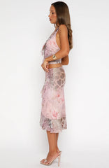 Let It Breathe Midi Skirt Paisley Dreams